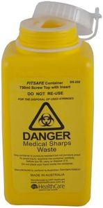 FITSAFE Container 750ml Screw Top with Insert & Label