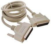 CablesOnline 6ft. DB25 Male to Male 25-Conductor Fully-Wired Serial, Parallel or SCSI Straight-Through Cable, S-0006