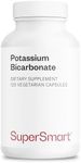 Supersmart - Potassium Bicarbonate 5400 mg Per Day - for Acid-Base Balance & Healthy Cardiovascular System | Non-GMO & Gluten Free - 120 Vegetarian Capsules
