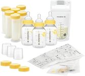 Medela Breastfeeding Gift Set, Complete Breast Milk Storage System; Bottles, Nipples, Travel Caps, Breast Milk Storage Bags, & More; Made Without BPA