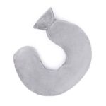 LIVIVO Neck and Shoulder U Shaped 1L Hot Water Bottle with Soft, Removable and Washable Fleecy Cover (Grey)