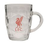 Team Pint Glass Football Fan Club Crest Memorabilia Accessory New Liverpool One Size