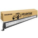 RIGIDON 50 Inch 288W Light Bar, Double Row Flood Spot Combo 28800LM LED Light Bar Waterproof Driving Boat Road LED Work Light for ATV UTV Truck