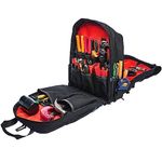 Cheston Tool Bag Backpack| 50+ Multiple Compartments for Tools and Padded Handles|15 kg Load Capacity I Heavy Duty & Water proof I For Professional Plumber Electricians