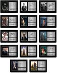 HWC Trading A4 All 14 Dr's Doctor Who Collection Complete Set Printed Signed Autograph Picture for TV Show Fans - A4