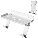sciuU Wall Mount for PS5 Slim Console & Controller - 2mm Steel Wall Bracket Compatible with PlayStation 5 Slim Disc/Digital Versions + 2 Game Controller Holder