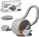 DMoose Fitness Ab Roller Wheel with Elbow Support & 2 Knee Pads - Abdominal Trainer Roller for Core Workout - Perfect Abs Workout Equipment for Home and Gym - Flex Exercise Roller for Men and Women