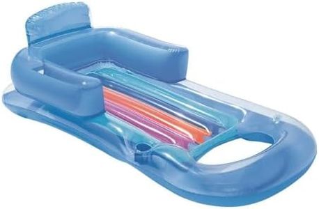 Bestway Inflatable Pool Floats, Swimming Pools Bed Water Float Beach Chair Lounge Floating Blow Up Tanning Beds Sun Tan for Outdoor Camping, with 2 Air Chambers Multicolour