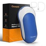 OCOOPA Quick Charge Hand Warmers, Power Delivery 10000 mAh USB C Electric Hand Warmer Rechargeable Power Bank, 15hrs Long Lasting, 8 Heat Levels, Perfect for Outdoors, Great Gift Women Men