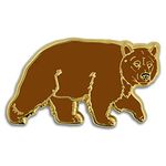 PinMart's Brown Grizzly Bear Wild Animal Enamel Lapel Pin 1 Piece