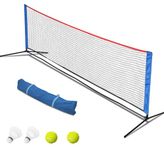 KAIDIDA Portable Tennis Net, Badminton Net Set Adjustable Height Nylon Net with Carry Bag, for Kids Volleyball, Pickleball,Soccer, Indoor, Outdoor Court, Backyard, Beach, Driveway