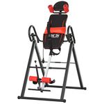 HOMCOM Gravity Inversion Table w/Safety Belt Adjustable Hand Stand Home Back Stretcher Machine For Muscle Pain Relief, Red