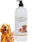 Medilogy Biotech Dog Shampoo Tea Tree & Aloe Vera Ayurvedic 1Litre Cream Base Enriched with Vitamin E for Cleaning,Conditioning,Detangling & Moisturizing for Smoother Shinier & Healthy Coat