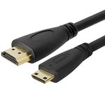 Cmple Mini-HDMI Type to HDMI Type A Specification 1.3a Cable 3ft