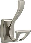 Delta Faucet 135241 Dansant Double Robe Hook, SpotShield Brushed Nickel