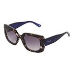 NINE WEST Women's Coral Sunglasses, Blue Tortoise, 52 mm