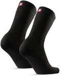 DANISH ENDURANCE Thermal Heat Socks for Men & Women, 2 Pack, Heat Holders, Insulated, Warm, Soft, Comfortable, Inner Fleece, Black, Medium