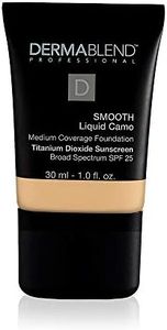 Dermablend Professional Smooth Liquid Camo - 24 Hour Hydrating Foundation with Broad Spectrum SPF 25 - Buildable Medium Coverage For Dry Skin - Dermatologist-Created - 10N Cream - 30ml