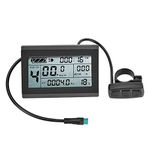 MAGT Kt Lcd Display Kt Lcd3 Bicycle Display Meter, KT-LCD3 Plastic Electric LCD Display Meter with Waterproof Connector for Bicycle Modification