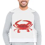 Nonley 25 Pack Crab Bibs, 22" Plastic Bibs Lobster Bibs for Adults, Adult Disposable Bibs Crab Feasts Bibs for Eating at Crawfish Table, Keep Your Clothes Clean at Seafood Boil Party