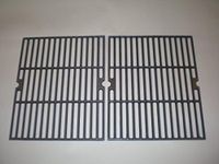 Music City Metals 64252 Matte Cast Iron Cooking Grid Replacement for Select Gas Grill Models by Aussie, Brinkmann and Others, Set of 2
