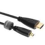 6ft Micro-HDMI (type D) to Regular HDMI (type A) high Speed Cable with Ethernet (up to 1440p) for MOTOROLA MB810 DROID X/HTC Touch EVO 4G