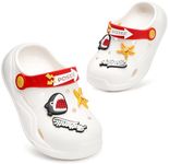 KUKTO Toddler Girls Boys Clogs Cute Cartoon Garden Shoes Slides Little Kids Non-Slip Water Beach Slip-on Sandals Pool Shower Slippers