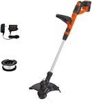 BLACK+DECKER 40V MAX String Trimmer and Edger Kit, Cordless, 13 inch, 2-in-1, Battery and Charger Included (LST140C)