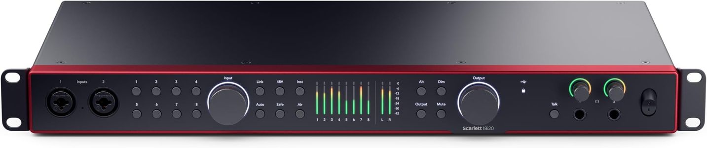 Focusrite Scarlett 18i20 4th Gen USB Audio Interface – 18-In/20-Out