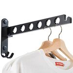 Laundry Drying Rack Wall Mount Clothes Drying Rack Clothes Hanger Black