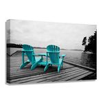 Blue Muskoka Chairs on The Dock Wall Decor 22 X 1.25 X 28-106160_5261