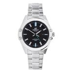 Casio Men's 46.00mm Quartz Watch with Black Analogue dial and Silver Strap EFR-S107D-1AVUEF