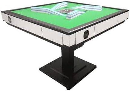 HUANGZHE 2026 Automatic Mahjong Table for Americans/Chinese/Taiwanese/Filipino,Rules - Ultra-Thin Foldable Mahjong Table shuffler Choice of 100,000+ Households, 42mm Tiles Set