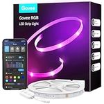 Govee Smart WiFi LED Strip Lights, 50ft RGB Led Strip Lighting Work with Alexa and Google Assistant, Color Changing Light Strip, Music Sync, LED Lights for Bedroom, Mother's Day, Easy to Install