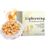 IZBEAUVO Skin Brightening Capsules, Vitamin E Capsules For Face, Vitamin E Oil For Skin, Firming Hydrating Serum, Reduce Fine Lines Skin Brightening, Anti Wrinkle Face Serum, 30 Capsules