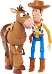 Disney Pixar's Toy Story 4 Woody and Buzz Lightyear 2-Character Pack, Movie-inspired Relative-Scale for Storytelling Play