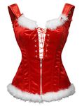 bslingerie® Womens Vintage Vest Renaissance Steampunk Bustier Corset, Christmas, S