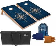 Tailgating Pros Regulation Cornhole Board Set, Lightweight Outdoor Game | Cornhole Set with 8 Bags & Carrying Case, Classic Bean Bag Toss Family Game for Yard, Travel, Parties, Camping & Tailgates