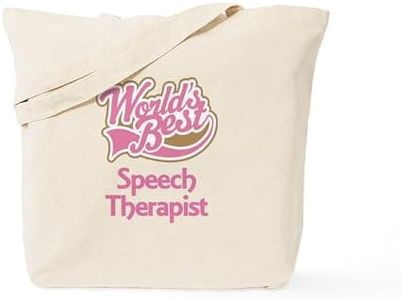CafePress Speech Therapist Tote Bag Reusable Natural Beige Canvas Shopping Bag