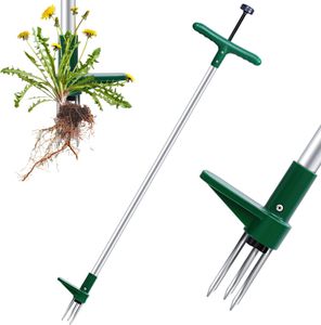 Ohuhu Stand Up Weed Puller – 3-Claw Long Handle Garden Weeder, 1m