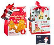 Betty Winters Christmas Baking Bundle - Gingerbread Man & Elf Cookie Kits, 210g Each