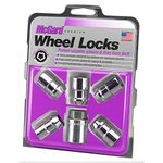 McGard 24537 Chrome Cone Seat Wheel Locks, M12 x 1.5 Thread Size, Set of 5