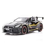 VARIYA ENTERPRISE 1:32 Diecast Nisan GTR Alloy Metal Pull Back Die-Cast Car Scale Model Pullback with Sound Light Mini Auto Toy car for Kids Best Gifts Toys for Kids Boys-Black