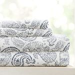 Linen Market 4 Piece Full Bedding Sheet Set (Navy Blue Floral) - Sleep Better Than Ever with These Ultra-Soft & Cooling Bed Sheets for Your Full Size Bed - Deep Pocket Fits 16" Mattress