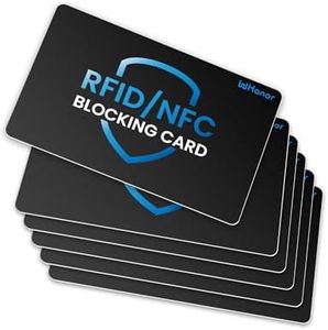 WHonor RFID Blocking Card 6 Pack, Anti-Theft Debit & Credit Card Protector