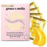 grace & stella Under Eye Mask - Reduce Dark Circles, Puffy Eyes, Undereye Bags, Wrinkles - Gel Under Eye Patches, Vegan Cruelty-Free Self Care by grace and stella (24 Pairs, Gold)