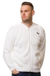 Bay eCom UK Men’s Bowling Golf White Cardigans Zipper Bowls Logo Sports Tops Jumpers Size S to 5XL (XXX-Large, White)