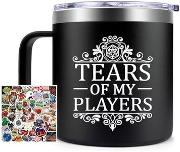 Fufendio Dungeons and Dragons Gifts for Men Women - Tears of My Players Mug 14oz - Dnd Gifts for Brother Friend - Dungeons and Dragons Christmas Gift Ideas - Dungeon Master Gift