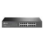 TP-Link 16 Port Gigabit Switch Easy Smart Managed Plug & Play Lifetime Protection Desktop/Rackmount Sturdy Metal w/ Shielded Ports Support QoS, Vlan, IGMP & Link Aggregation, Black (TL-SG1016DE)