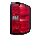 TULALUX Tail Lights Rear Lamp Brake lights Compatible with Chevy Chevrolet Silverado 1500 2500 3500 2014-2019, GMC Sierra 2500 3500 2015-2019,Without Wiring Kit and Bulbs, (Right-Passenger side)